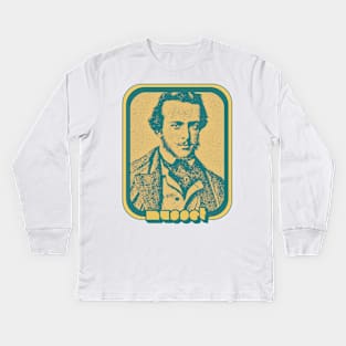 Alfred De Musset // French Poet Fan Art Design Kids Long Sleeve T-Shirt